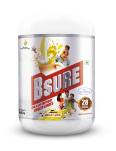 Bsure - For a Life Without Health Limits | Complete Balanced Nutritional Supplement | Immunity Booster|with 3 Vital Oxidants|Health Supplemment with Essential Nutrient|Delicious Vanilla Flavour, 400 g